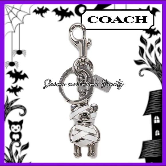 Coach Halloween Mummy Bear Bag Charm/Keychain